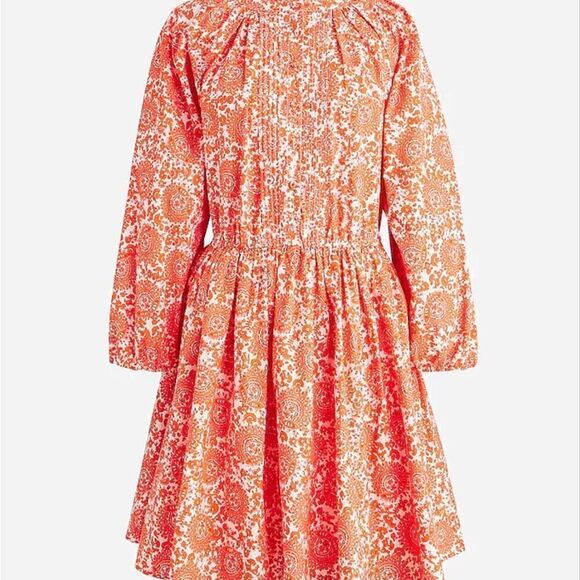 J.Crew Ruffle Collar Dress in Cotton Poplin Floral Bouquet Size S - Picture 1 of 9